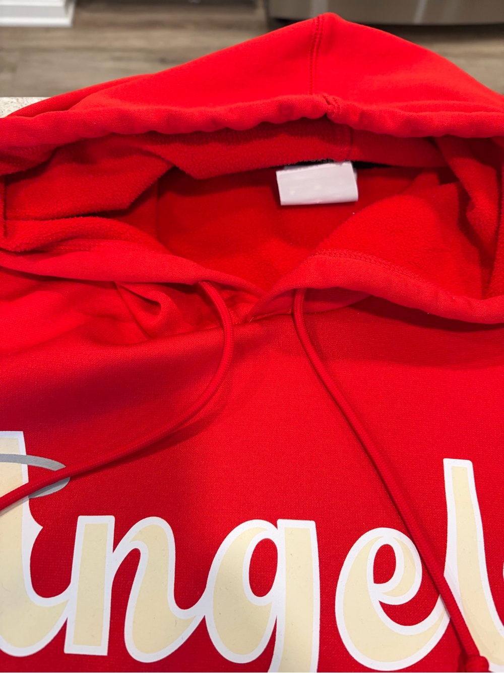 Los Angles Angels MLB Nike Terma-Fit Short Sleeve Red Pullover Hoodie-XL - Picture 5 of 9